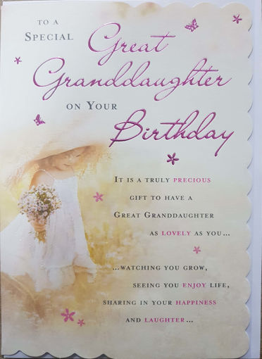 Picture of GREAT GRANDDAUGHTER BIRTHDAY CARD